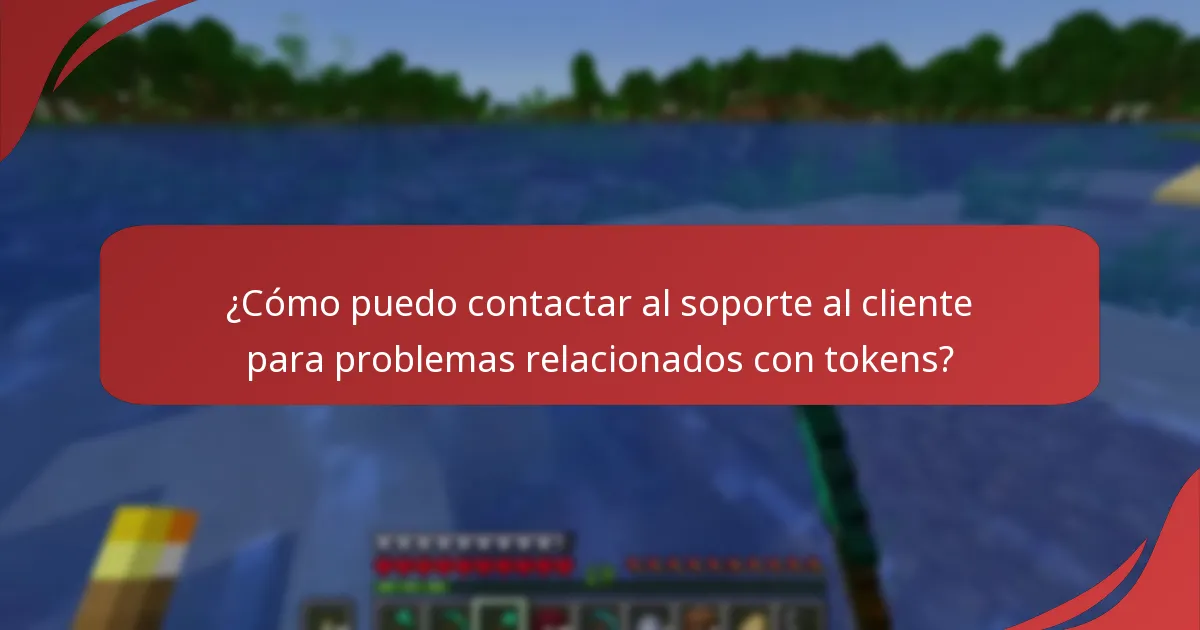 ¿Cómo puedo contactar al soporte al cliente para problemas relacionados con tokens?