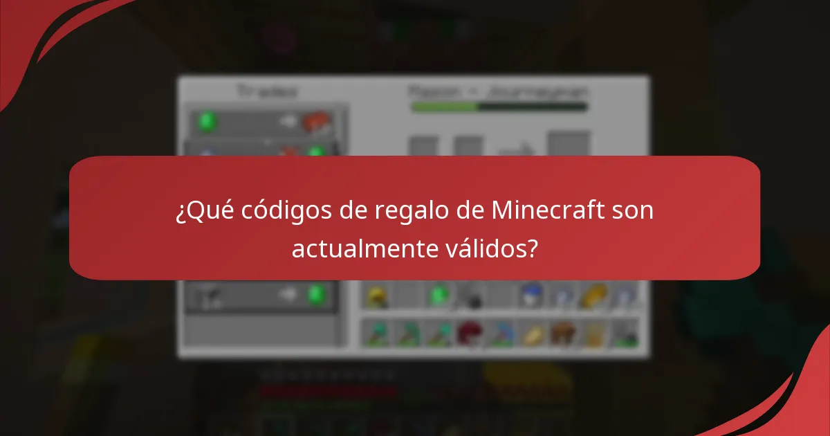 ¿Qué códigos de regalo de Minecraft son actualmente válidos?